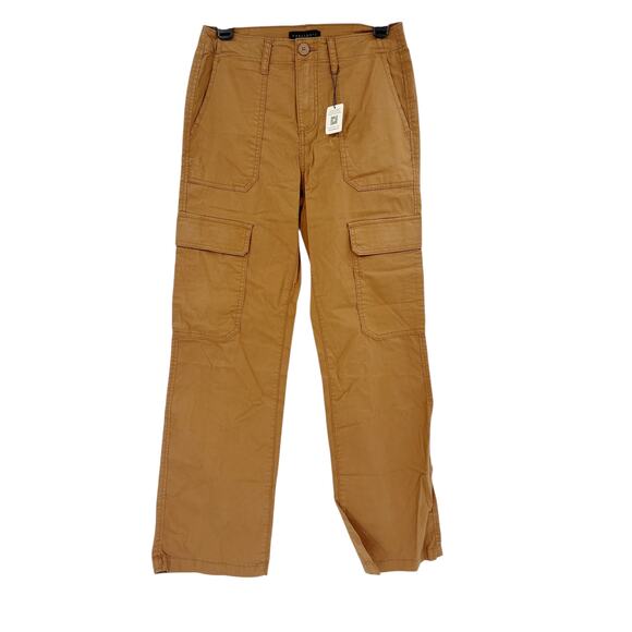SANCTUARY Pants Size 31 NEW Reissue Cargo Pant Dark Khaki Brown Tan Straight Leg - Picture 3 of 7